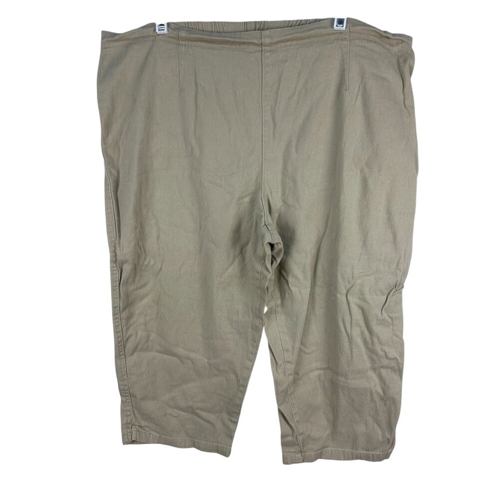 White Stag Womens Capri Pants Size 18 Khaki Cotton/Spandex Blend